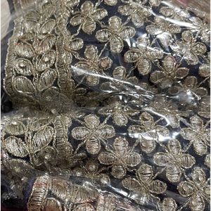 Dark Navy Blue & Silver Anita Dongre Inspired Lehenga - Brand New